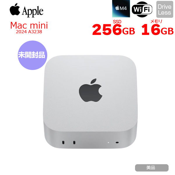 楽天市場】【未開封】Apple Mac mini MU9D3J/A A3238 M4 2024 手のひら