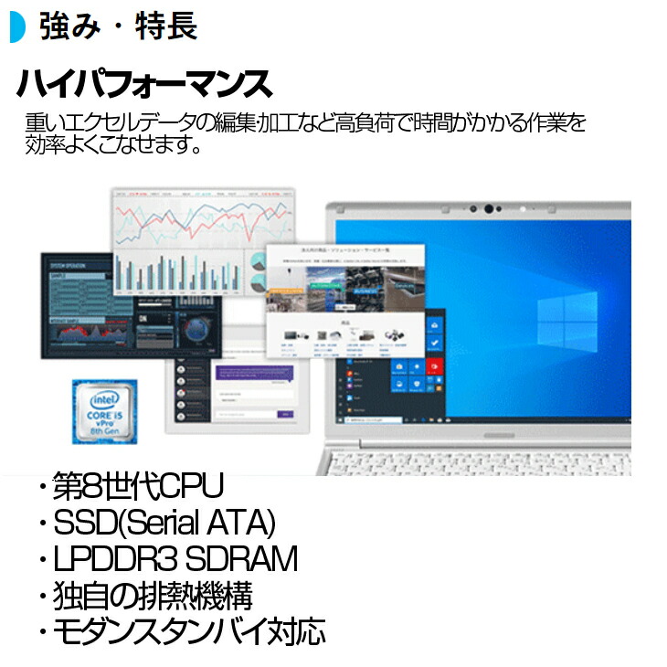 楽天市場】Panasonic CF-SV8 [ Core i5 8365U メモリ8GB SSD512GB 無線