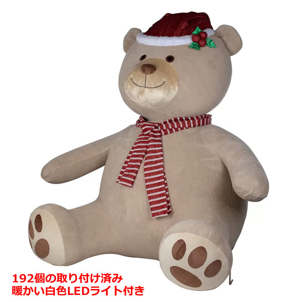 楽天市場】【送料無料】ライトアップベアー 高さ約243cm LED192球 空気