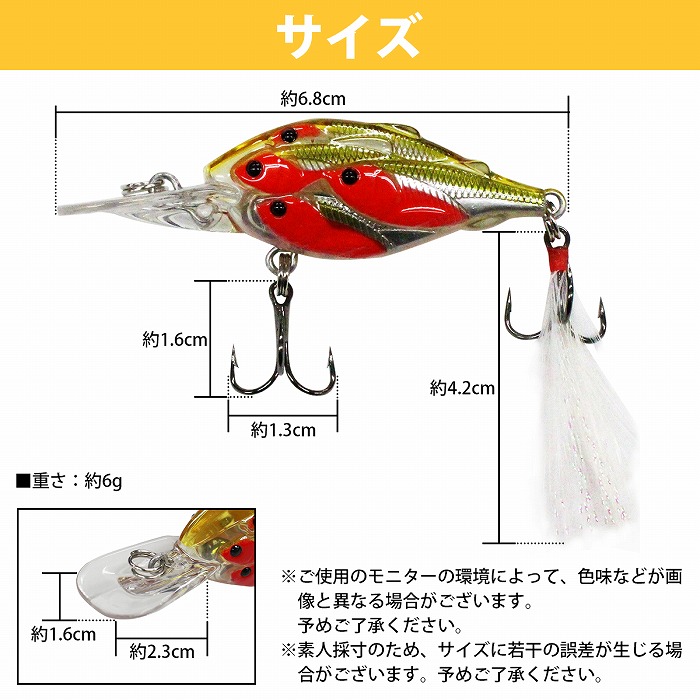 楽天市場】【5個セット】 ハードルアー 7cm/70mm 6g ルアーセット