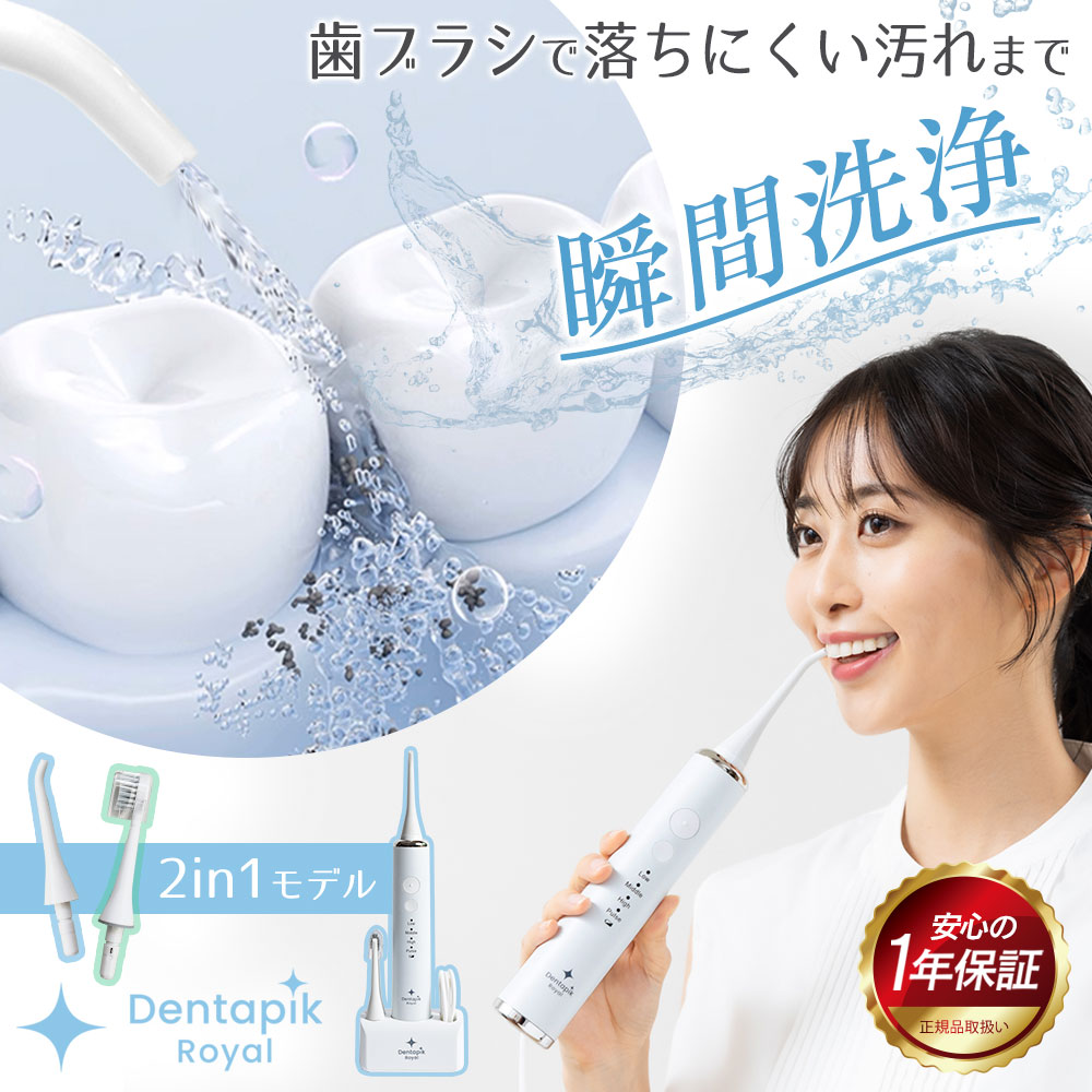 楽天市場】口腔洗浄器 電動歯ブラシ コードレス デンタピック ロイヤル