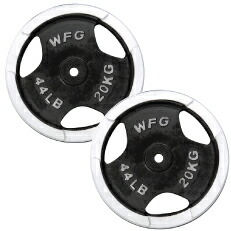 業務用オリンピックラバープレート 20キロ2枚