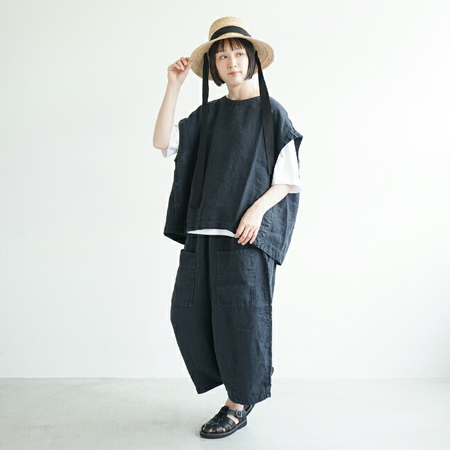 楽天市場】[TB21242]tumugu(ツムグ) 別注色あり ソリトリネン8分丈