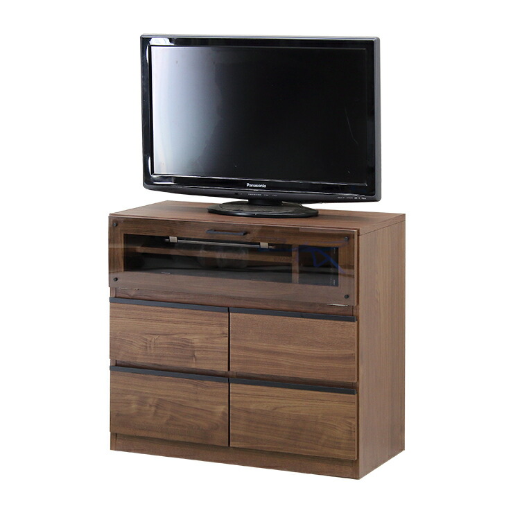 楽天市場】テレビ台 ハイタイプ 完成品 幅80cm ブラウン ナチュラル