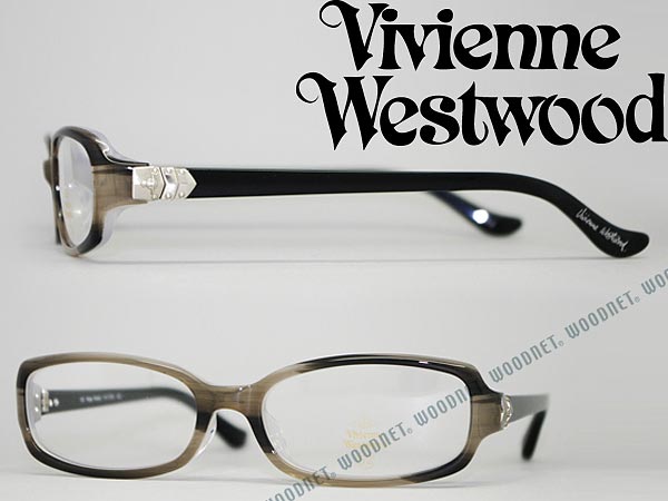 楽天市場】眼鏡 Vivienne Westwood マーブルブラック×グレー スクエア