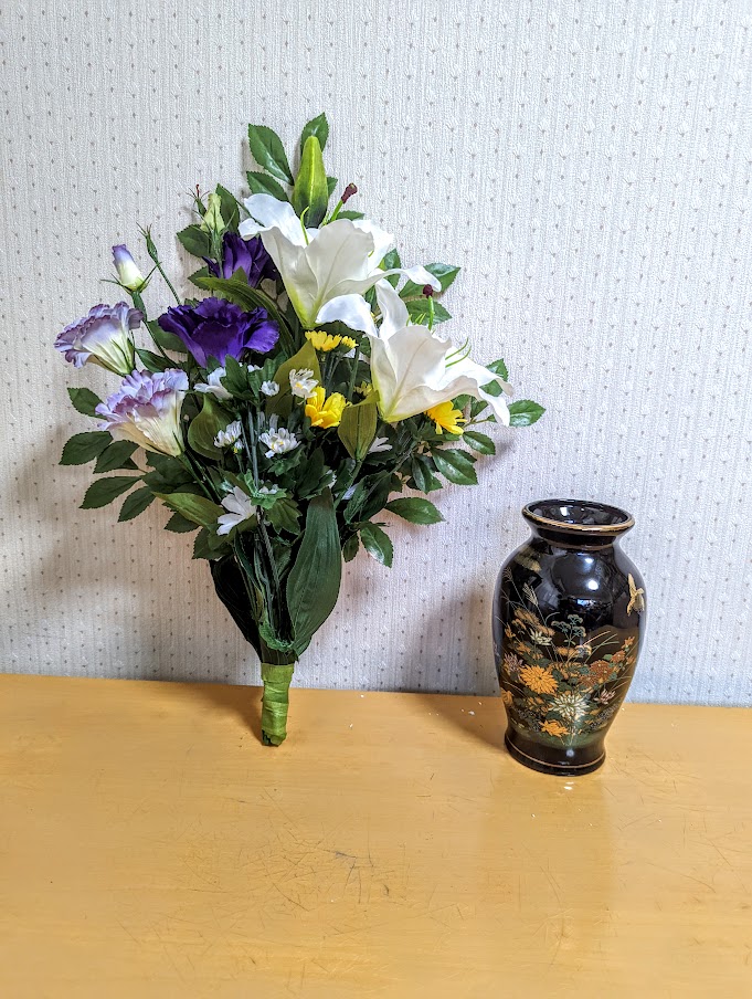 楽天市場】造花 お供えアレンジ お仏壇向けアレンジ 高質感アレンジ