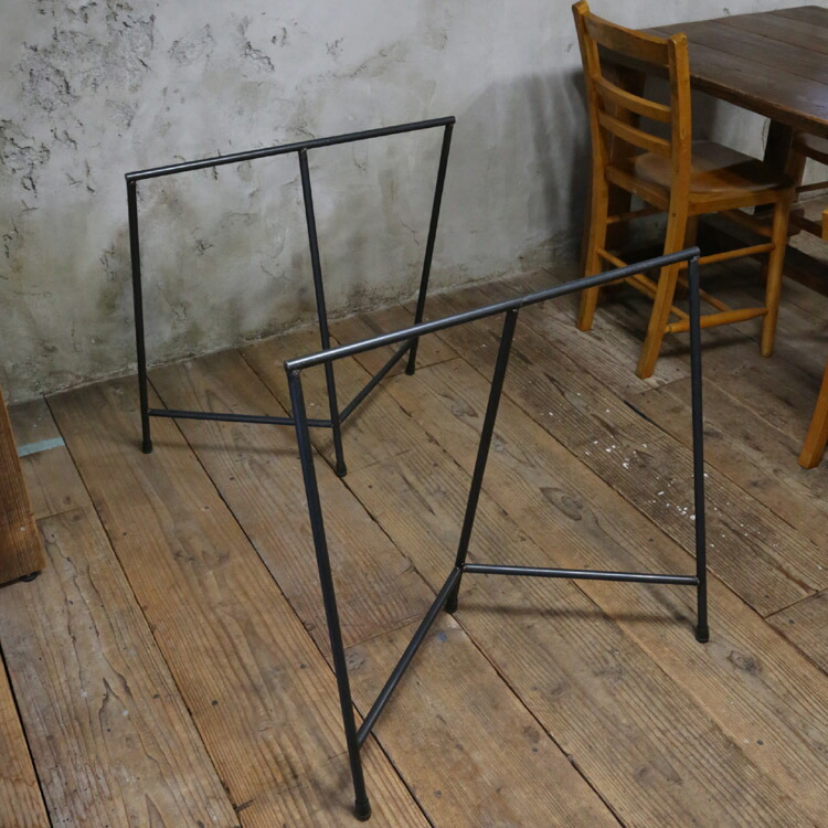 楽天市場】鉄脚 アイアン テーブル脚 三脚ソーホース/2個セット （黒