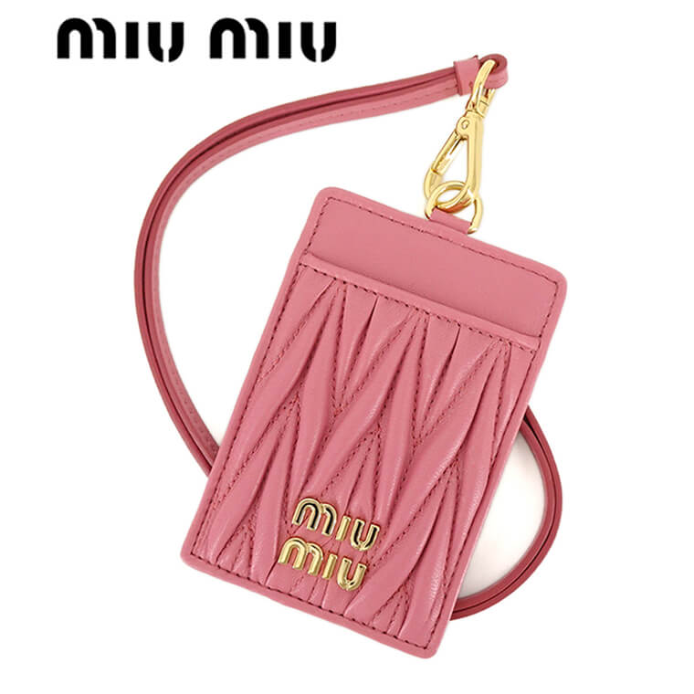 楽天市場】ミュウミュウ MIU MIU レディース カードケース MATELASSE