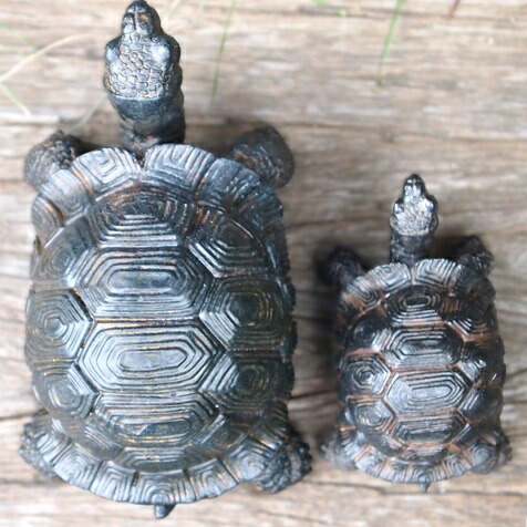 楽天市場】かめの置物 亀の親子2品セット 7575・74HT かめ