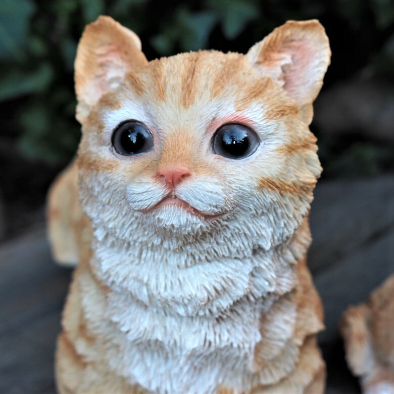 楽天市場】猫の置物 親子猫3匹セット 茶トラ 7379