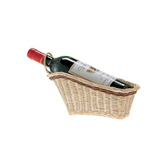楽天市場】【送料無料】_ワインバスケット フルボトル用 籐風 パニエ