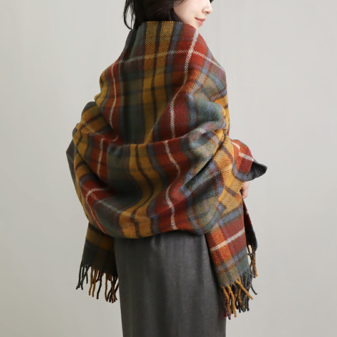 楽天市場】ツイードミル ブランケット ストール マフラー THTAK 70×183