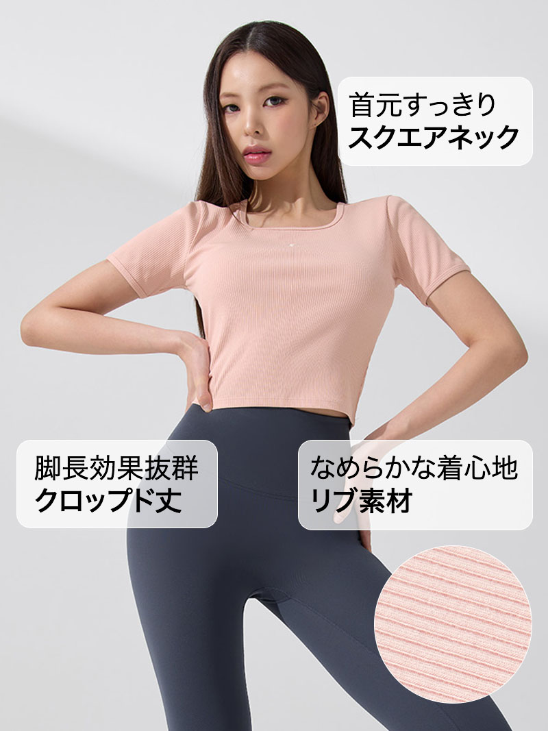 楽天市場】ゼクシィミックス xexymix 半袖 クロップド丈 ソフトリブ