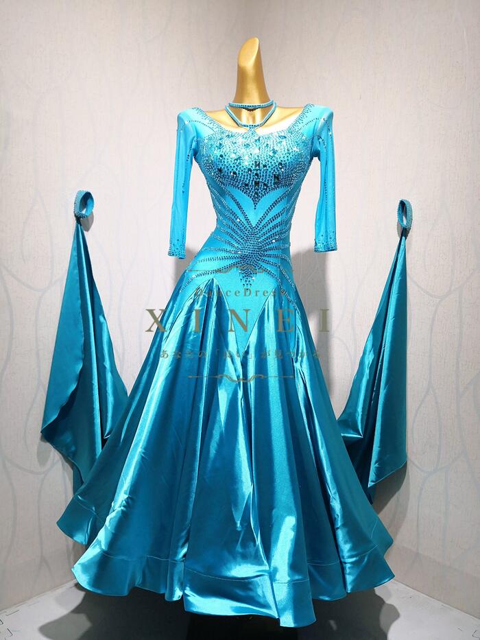 楽天市場】【受注生産・セミオーダー】社交ダンス ドレス ダンスドレス