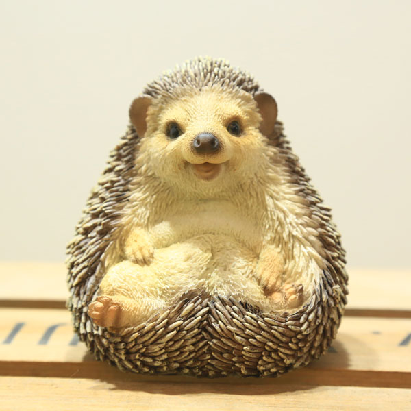 楽天市場】雑貨 置物・フィギュア：お座りハリネズミ*178 資材 : 遊恵