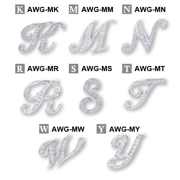 楽天市場】【ゆきざき公式】ノンブル アルファ イニシャルペンダント