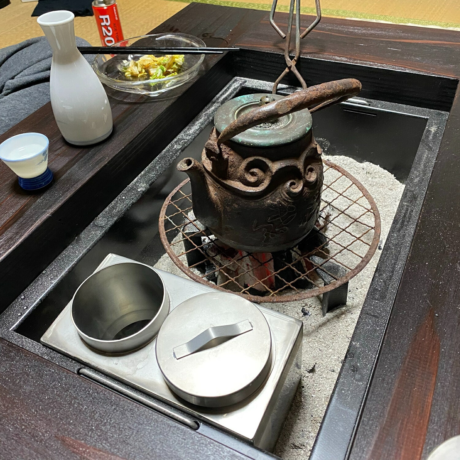 楽天市場】ダイニング囲炉裏テーブル 1200X800X700mm 蓋付 普通サイズ