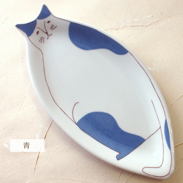 楽天市場】猫 お皿 九谷焼 ネコ皿 ハレクタニ 箱入り 日本製 石川県