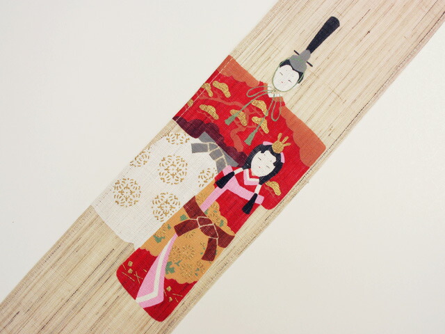 楽天市場】雛人形 ひな祭り /和風3連細タペストリー・桜花雛 /(雛祭り