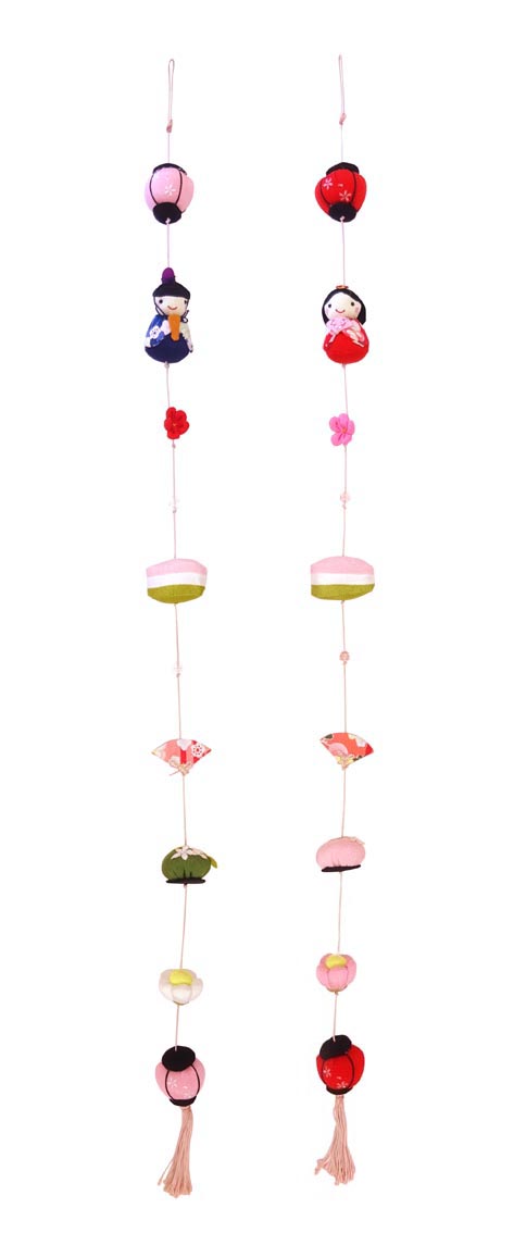 楽天市場】つるし雛1本吊りロング2本セット（100cm）【BFE-057