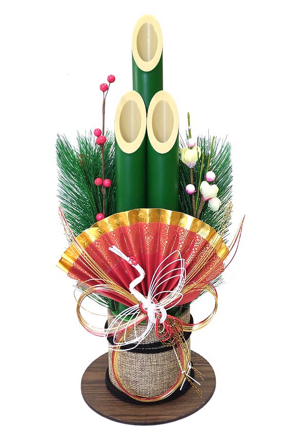 楽天市場】門松（中）扇（40センチ）【K11372】【門松】【お正月飾り