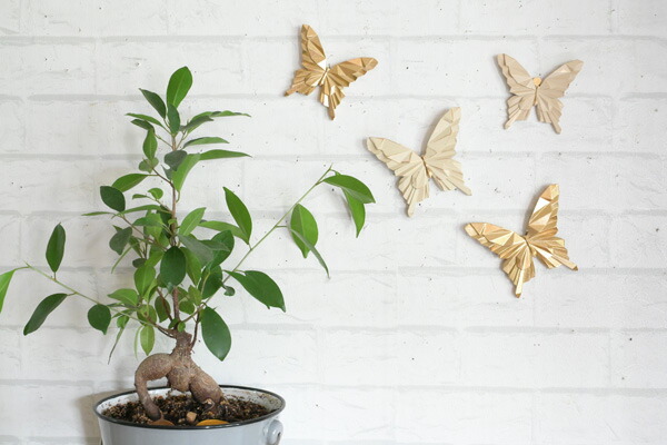 楽天市場】『壁掛けバタフライオブジェ』壁飾り 北欧風 ちょうちょ 蝶