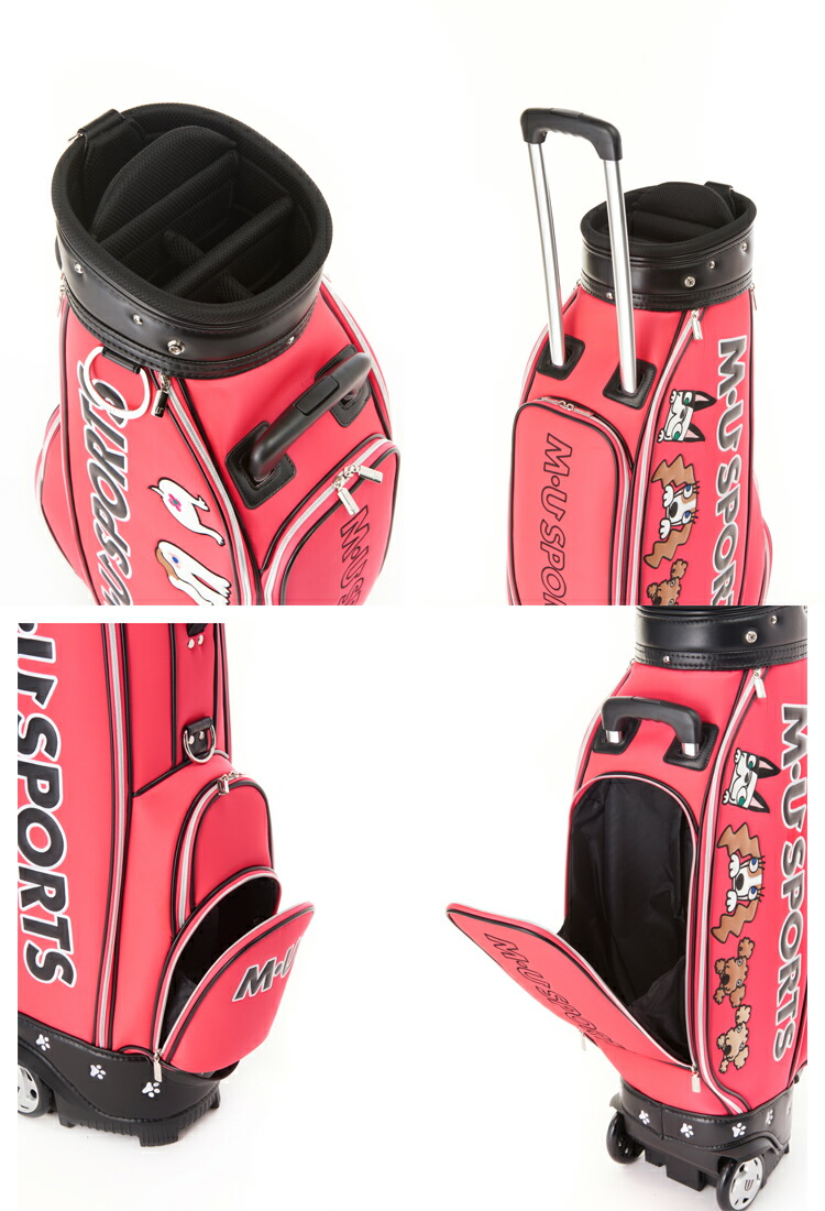 楽天市場】MU SPORTS MU スポーツ キャディバッグ ゴルフバッグ 8.5型