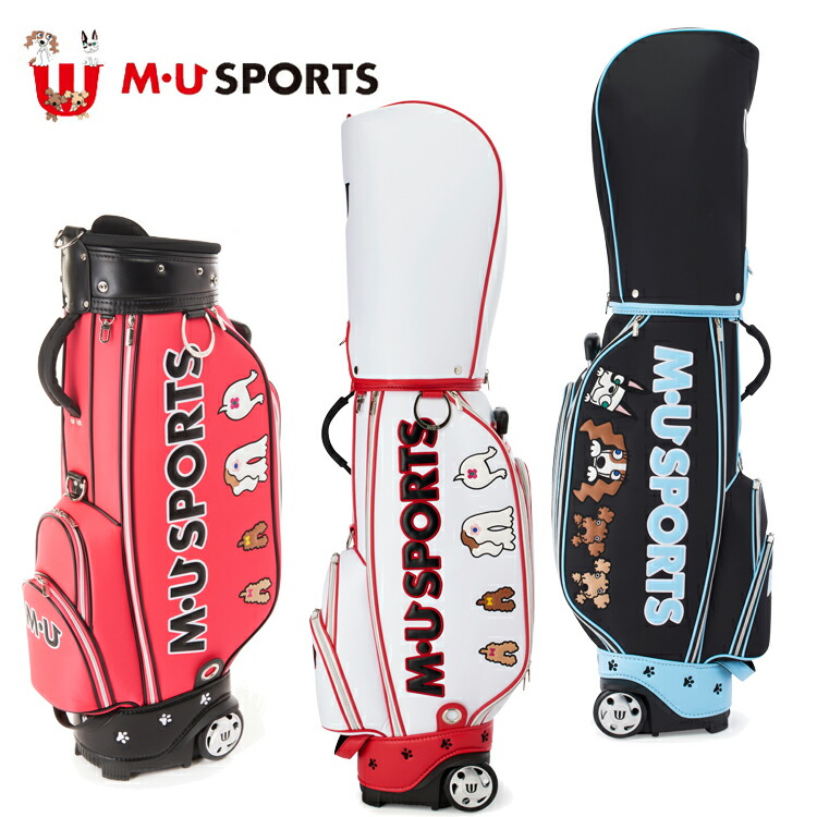 楽天市場】MU SPORTS MU スポーツ キャディバッグ ゴルフバッグ 8.5型