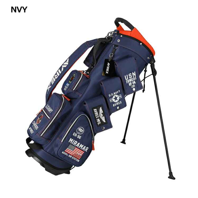 楽天市場】AVIREX GOLF アヴィレックスゴルフ 9型 スタンド式 キャディ