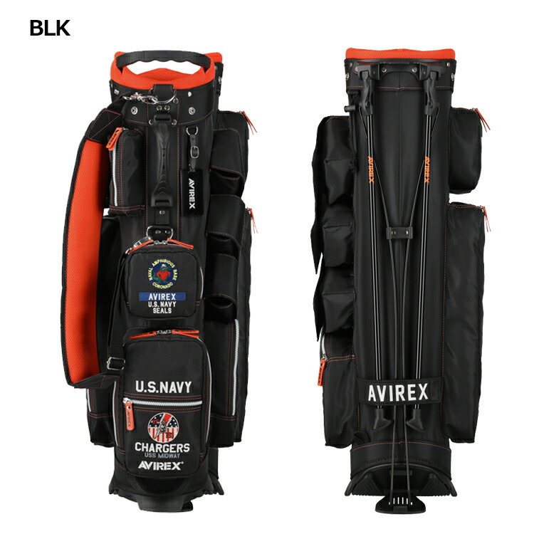 楽天市場】AVIREX GOLF アヴィレックスゴルフ 9型 スタンド式 キャディ