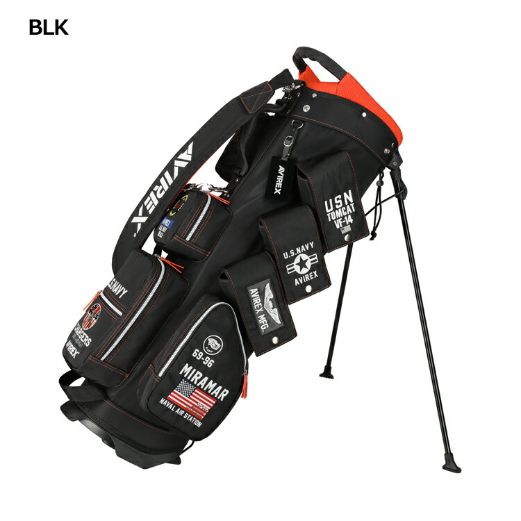 楽天市場】AVIREX GOLF アヴィレックスゴルフ 9型 スタンド式 キャディ