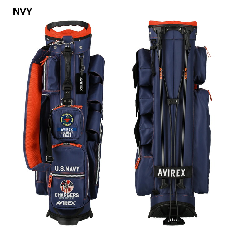 楽天市場】AVIREX GOLF アヴィレックスゴルフ 9型 スタンド式 キャディ