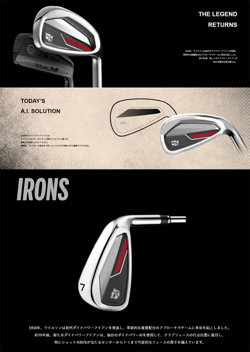 楽天市場】ウィルソン スタッフ Wilson Staff ダイナパワー DYNAPWR