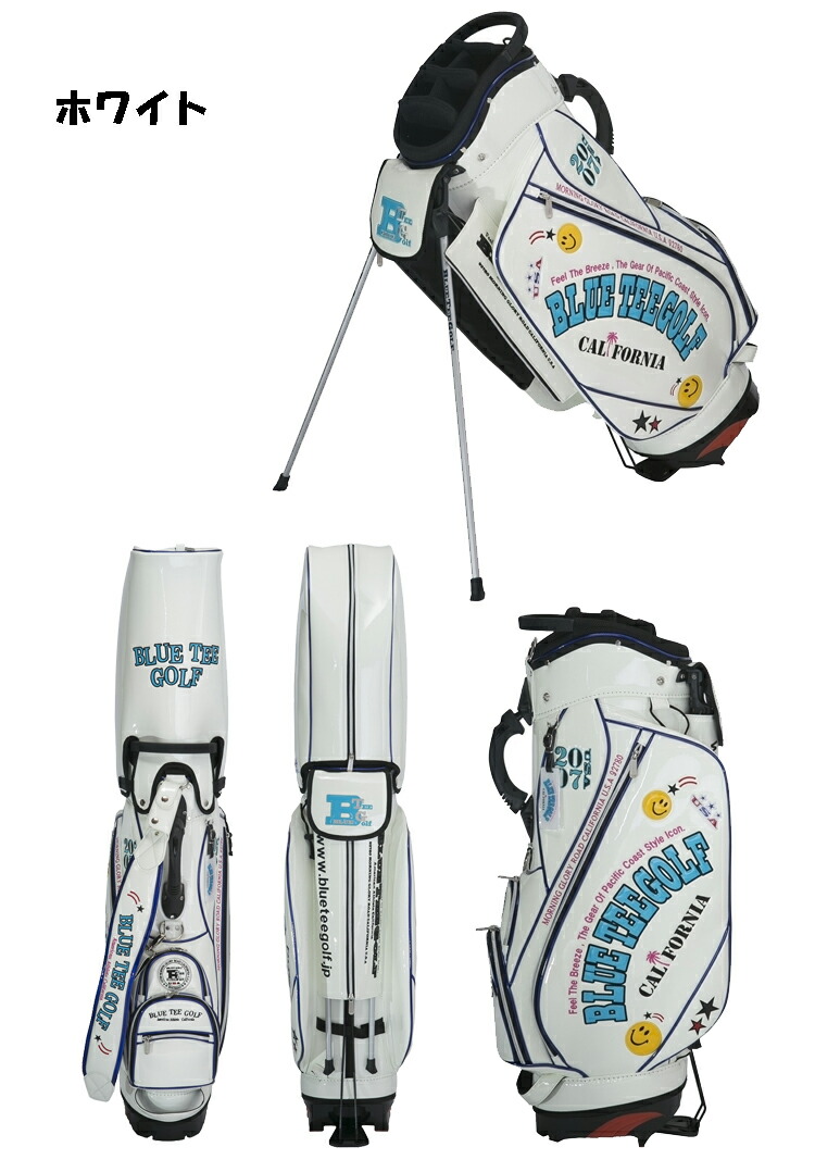楽天市場】ブルーティーゴルフ エナメル スタンド式 キャディバッグ 9