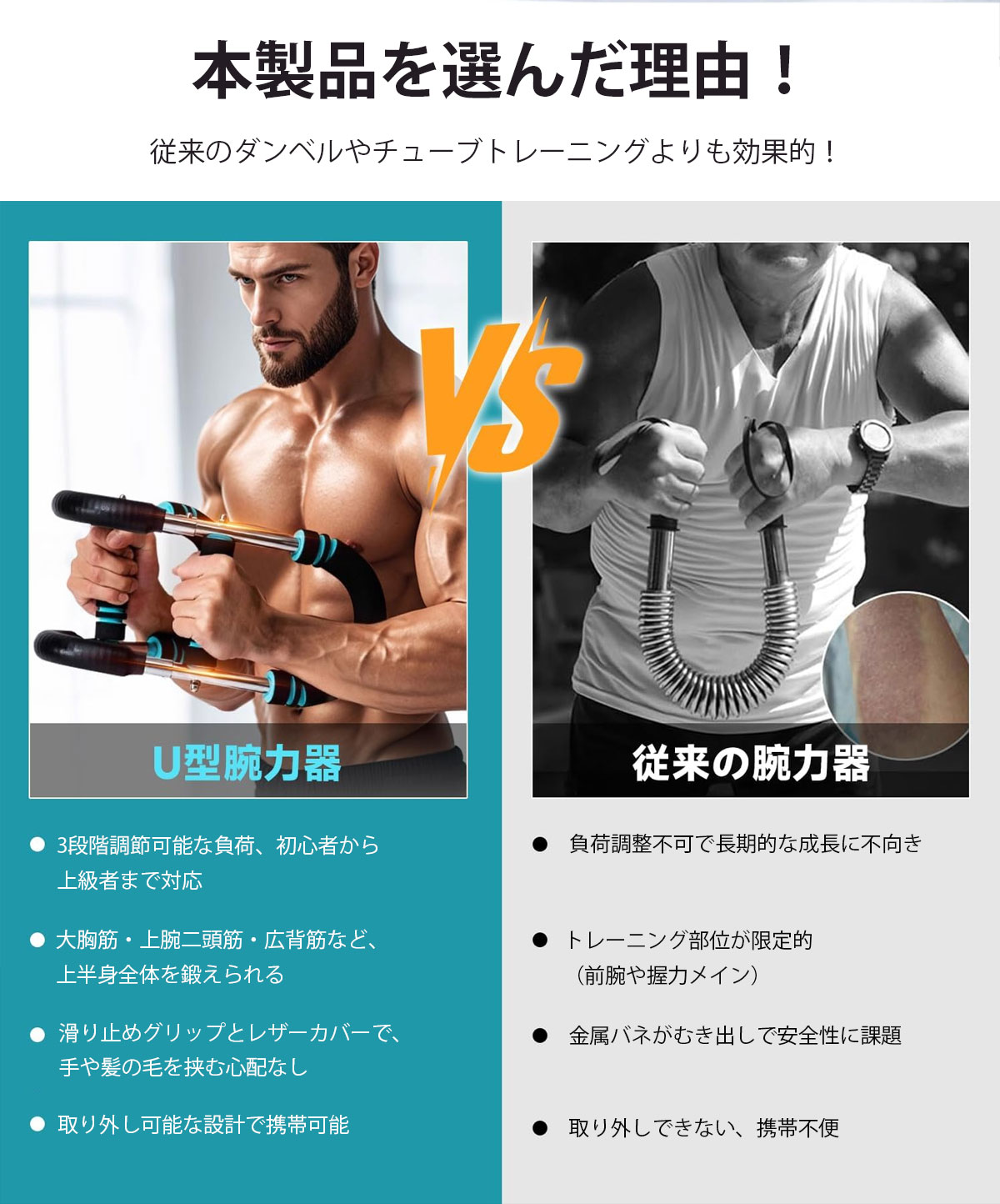楽天市場】【新発売・強化版】筋トレ器具 アームバー 筋トレ
