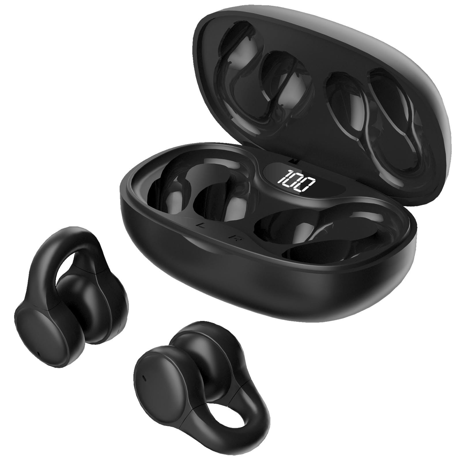 楽天市場】ワイヤレスイヤホン bluetooth イヤーカフ型 2024年新設計