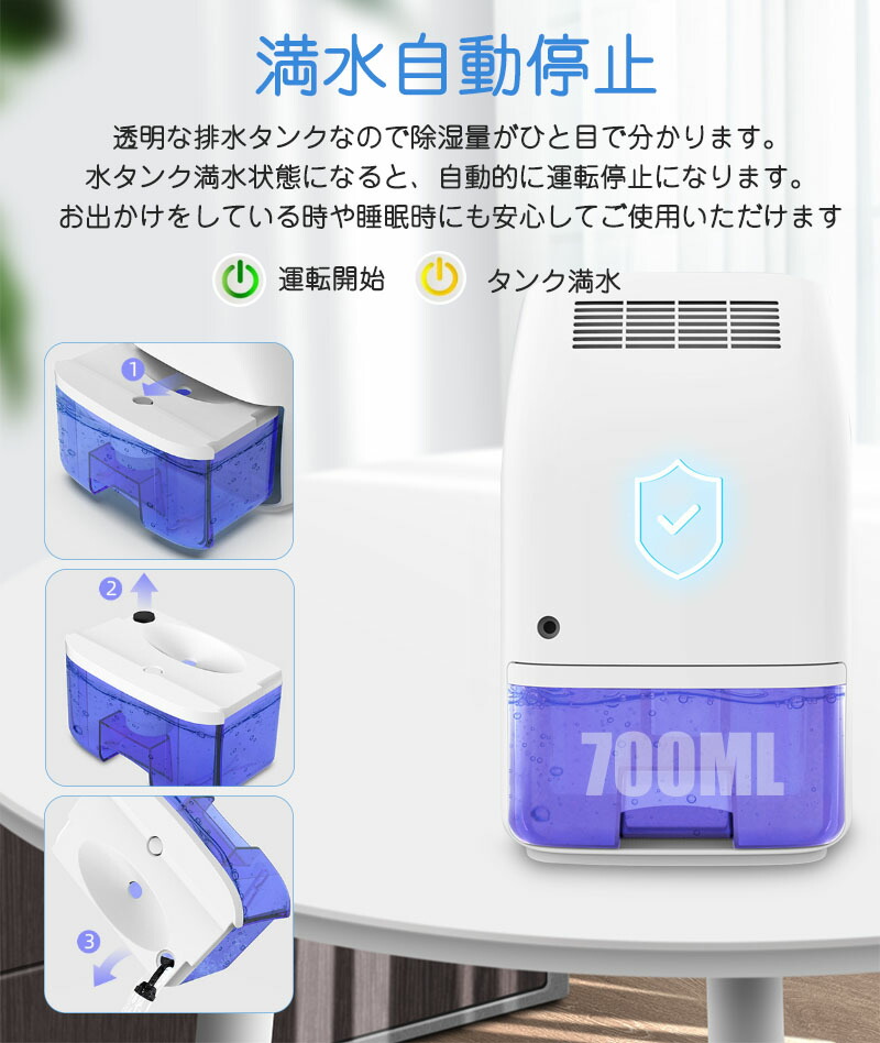 楽天市場】パワフル 除湿機 ペルチェ式 小型 コンパクト 強力除湿 除湿