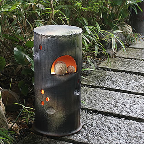 楽天市場】【今だけ限定15%OFFクーポン配布中】庭園灯 和風照明 陶器