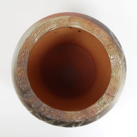 楽天市場】【38時間限定20%OFFクーポン配布中】信楽焼 火色流しツボ型