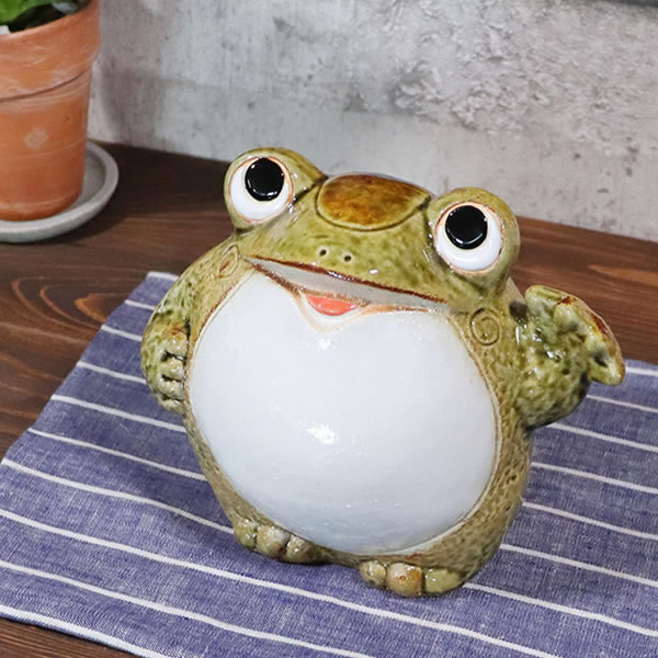 楽天市場】【今だけ限定15%OFFクーポン配布中】信楽焼 蛙 縁起物カエル