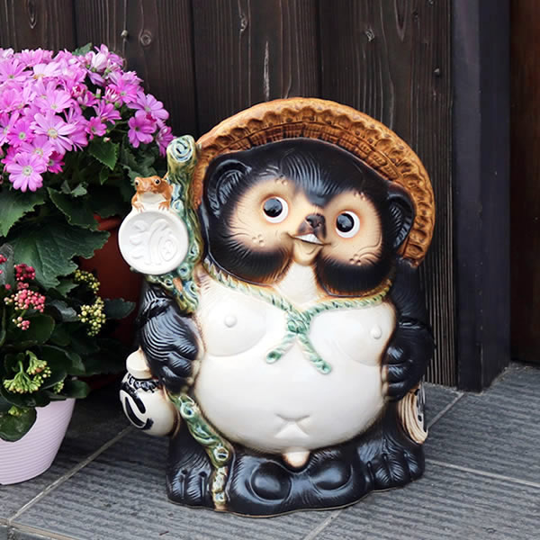 楽天市場】【38時間限定20%OFFクーポン配布中】信楽焼 狸 13号福々狸