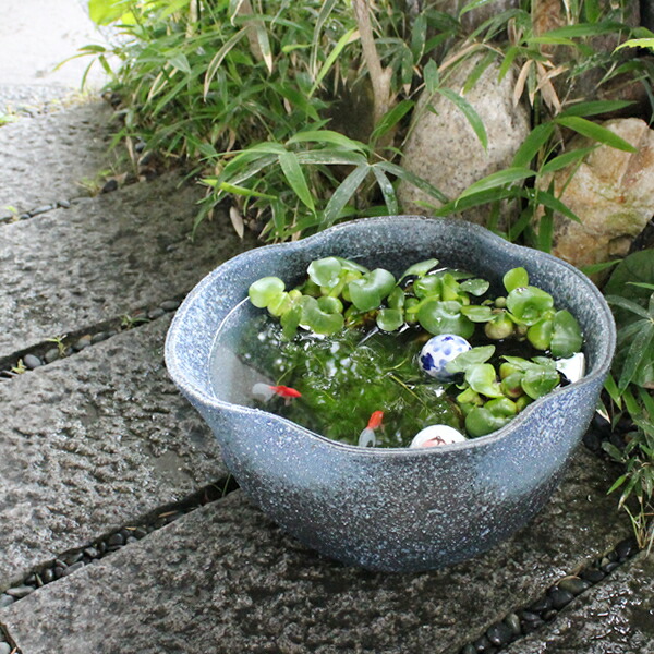 楽天市場】【38時間限定20%OFFクーポン配布中】14号変形手ひねり水鉢