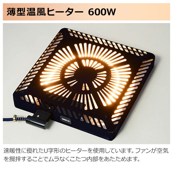 楽天市場】こたつヒーター ヒーターユニット こたつユニット 600W 石英