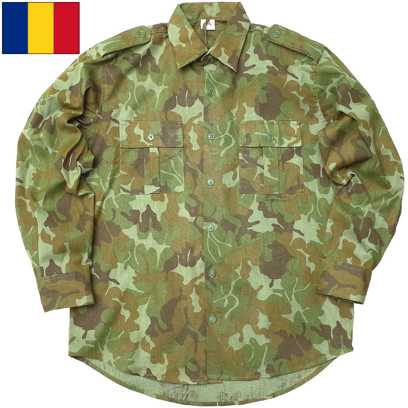 楽天市場】ルーマニア軍 フィールドシャツ 長袖 M90リーフカモ デッド