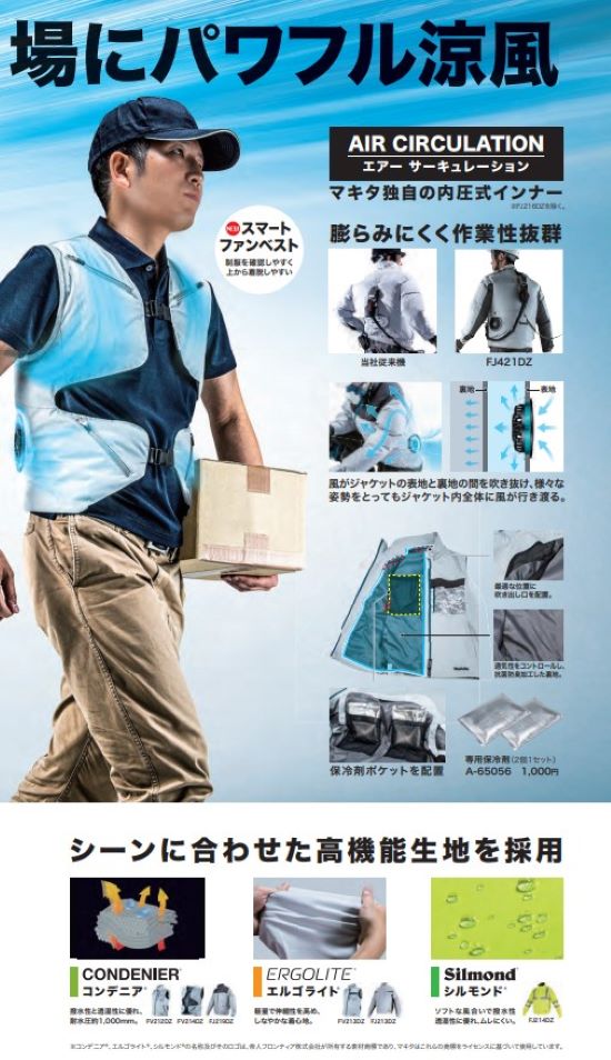 楽天市場】【正規店】 マキタ ファンベスト・ジャケット用ファン