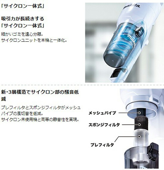 楽天市場】【正規店】充電式クリーナー CL286FDRFW 白 18V仕様