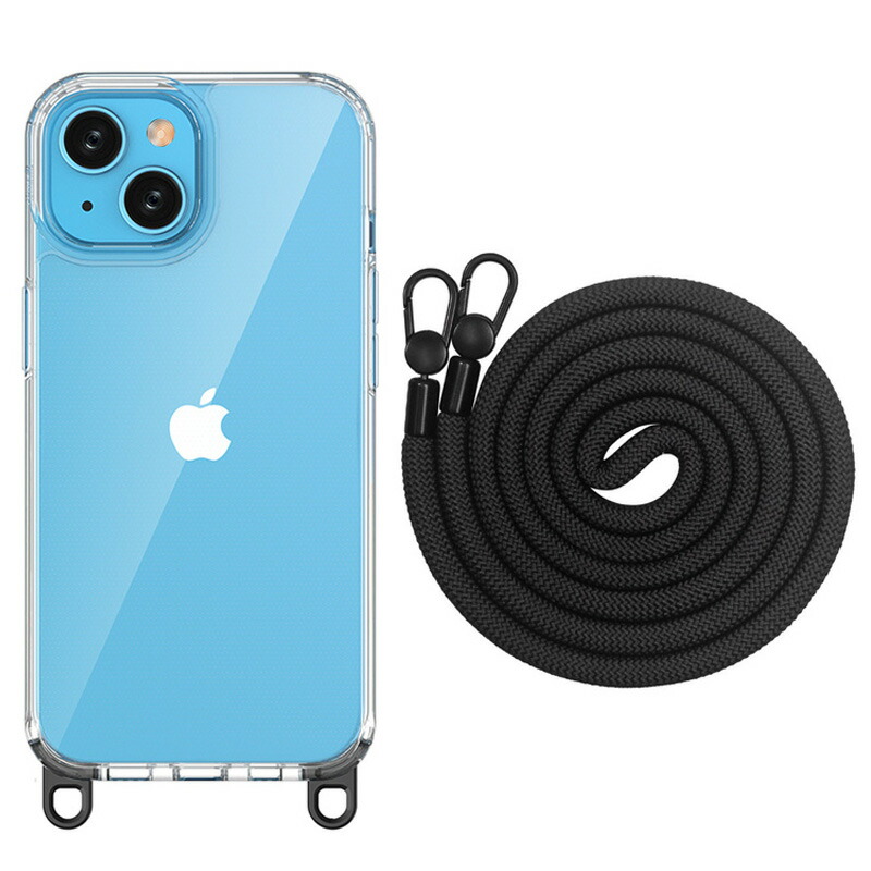 楽天市場】透明ケース ストラップ メタルフック付 スマホホルダー