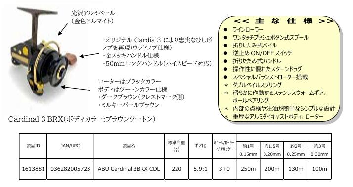 楽天市場】Abu Garcia DAYSPROUT Cardinal 3 BRX CDL アブガルシア