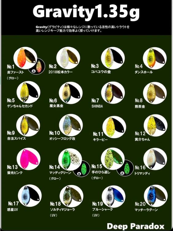 楽天市場】DEEP PARADOX／ディープパラドックス グラビティ 1.35g 【全