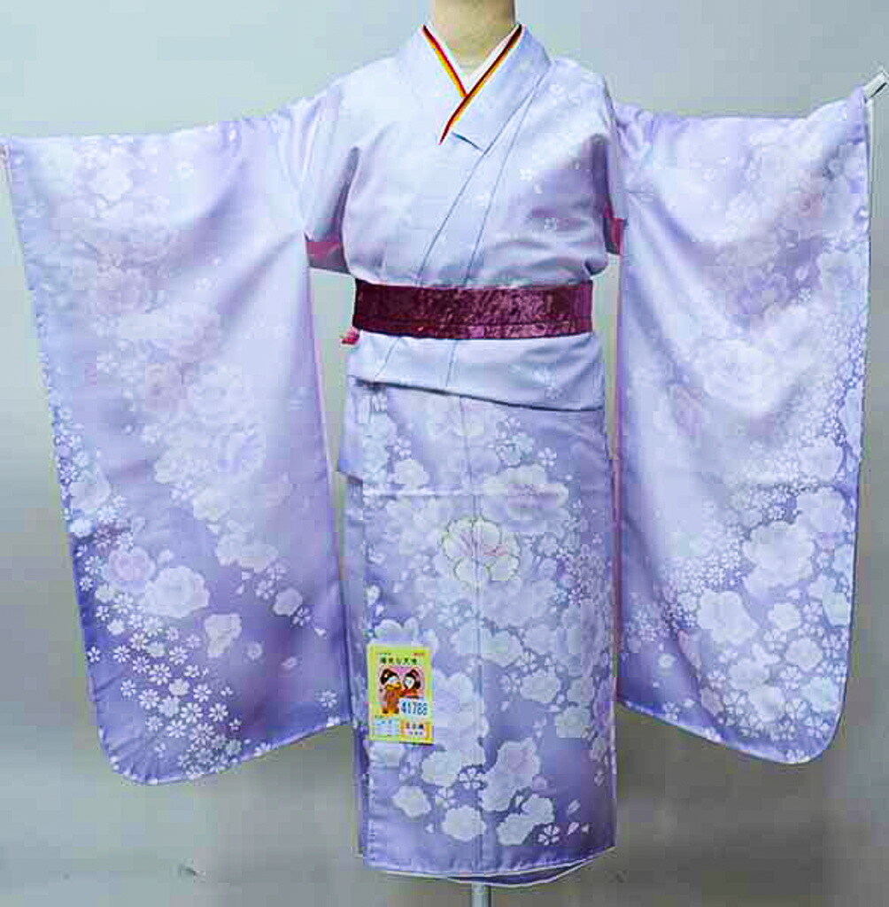 楽天市場】七五三 七歳 女児 着物と長襦袢の2点セット 合繊 くすみ